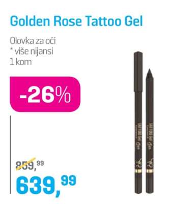 Golden Rose Tattoo Gel