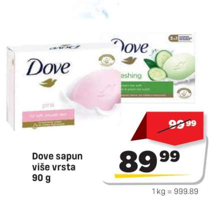 Dove sapun više vrsta 90 g