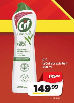 Cif tečni abraziv beli 500 ml