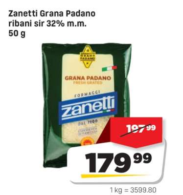 Zanetti Grana Padano ribani sir 32% m.m. 50 g