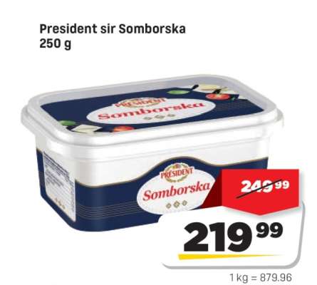 President sir Somborska 250 g