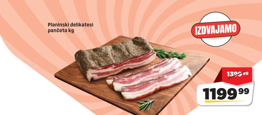Planinski delikatesi pančeta kg