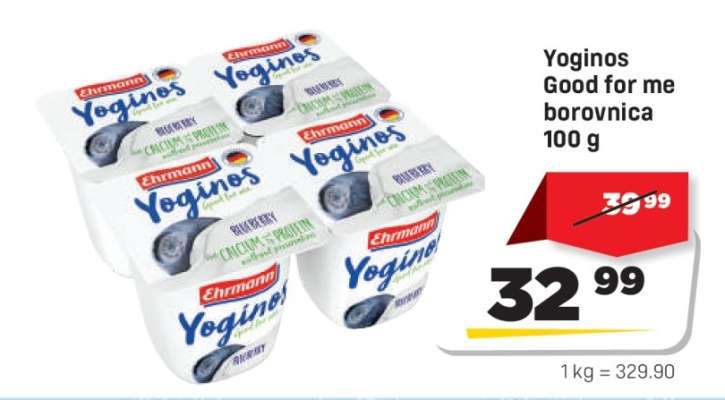 Yoginos Good for me Borovnica 100 g