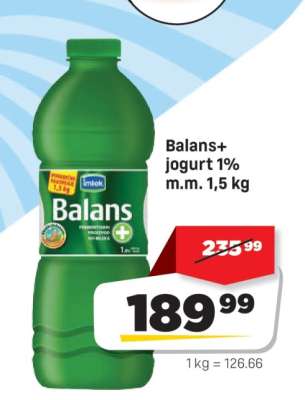 Balans + Jogurt 1 % m.m 1,5 kg