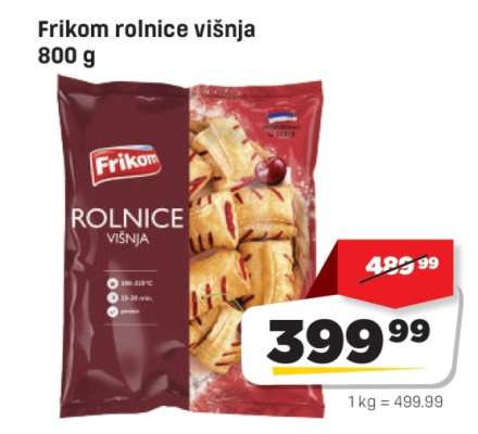 Frikom rolnice višnja 800 g