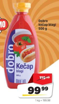 Dobro kečap blagi 500 g