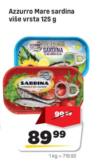 Azzurro Mare sardina