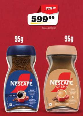 Nescafé Decaf & Nescafé Crema