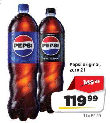 Pepsi original, zero 2 l