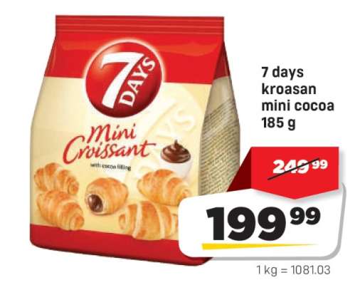 7 days kroasan mini cocoa 185 g
