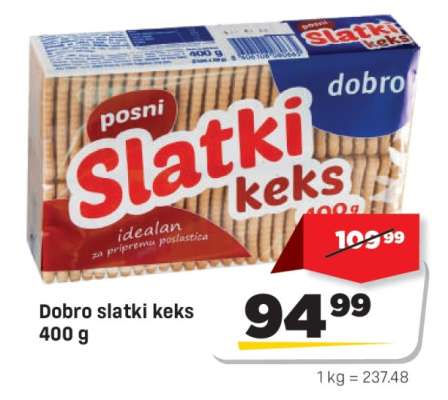 Dobro slatki keks 400 g