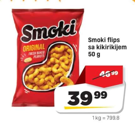 Smoki flips sa kikirikijem 50 g