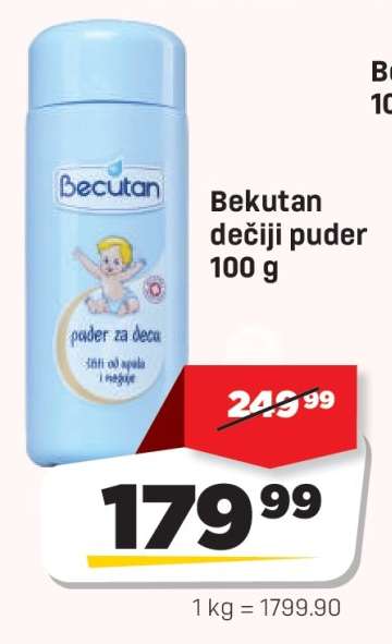 Bekutan dečiji puder 100 g