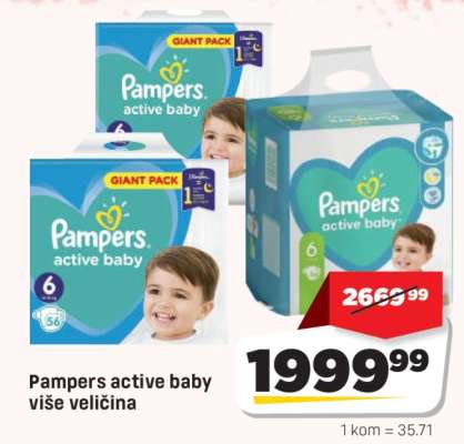 Pampers active baby