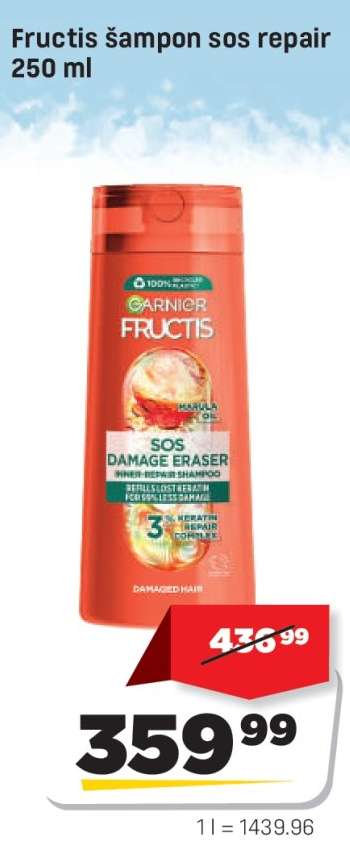 Fructis šampon sos repair 250 ml
