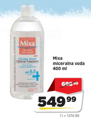 Mixa miceralna voda 400 ml