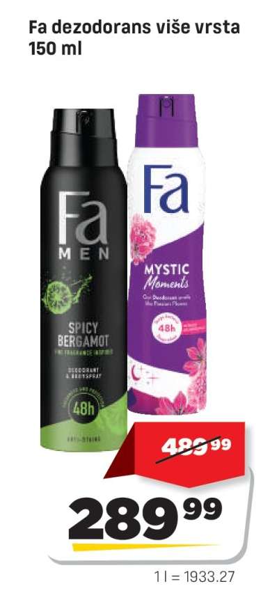 Fa dezodorans više vrsta 150 ml