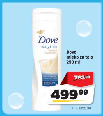 Dove mleko za telo 250 ml