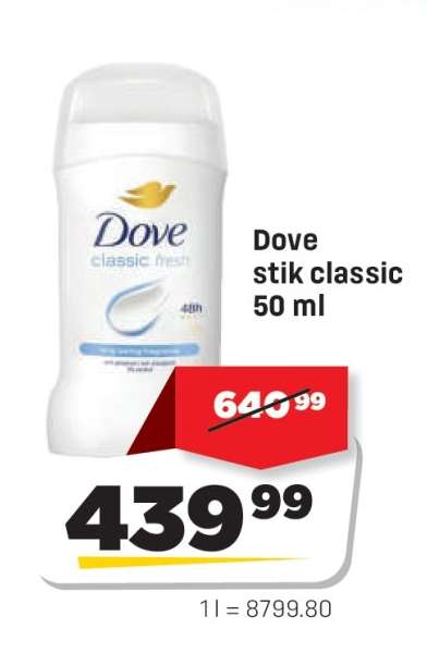 Dove stik classic 50 ml