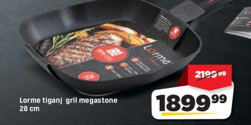 Lorme tiganj grill megastone 28 cm