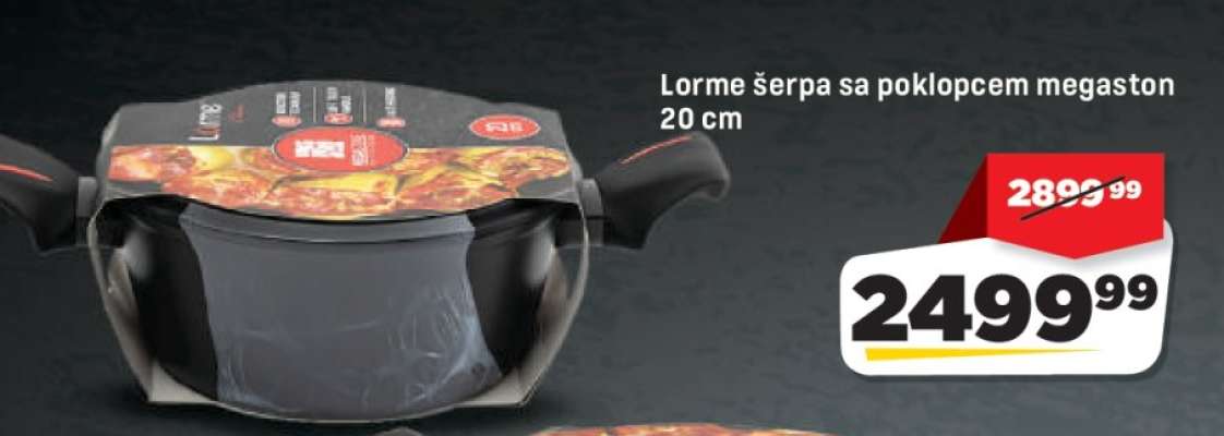 Lorme šerpa sa poklopcem megaston 20 cm