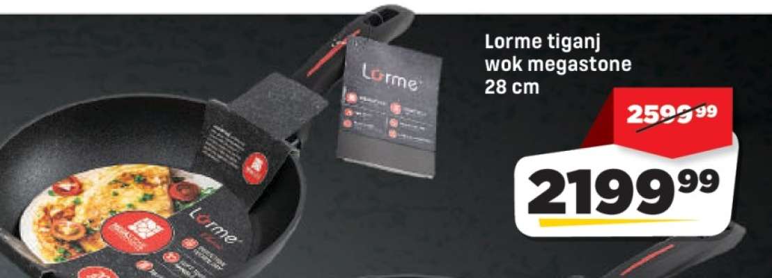 Lorme tiganj wok megastone 28 cm