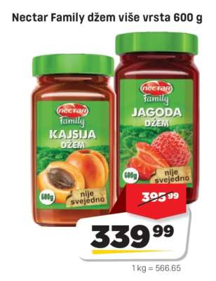 Nectar family džem višě vrsta 600 g