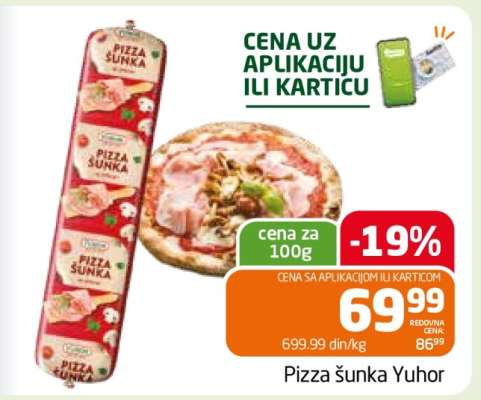 Pizza šunka Yuhor