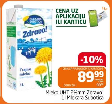 Mleko UHT 2%mm Zdravo!
