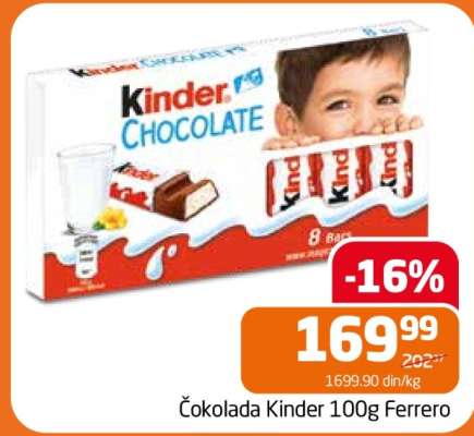 Čokolada Kinder 100g Ferrero