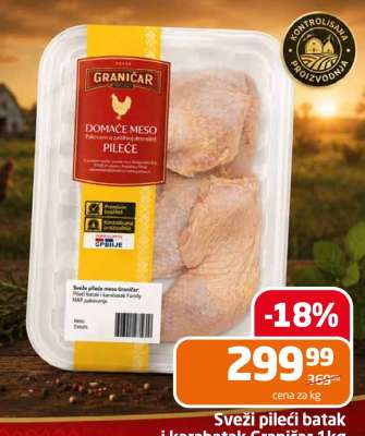 Sveži pileći batak i karabatak Grančar