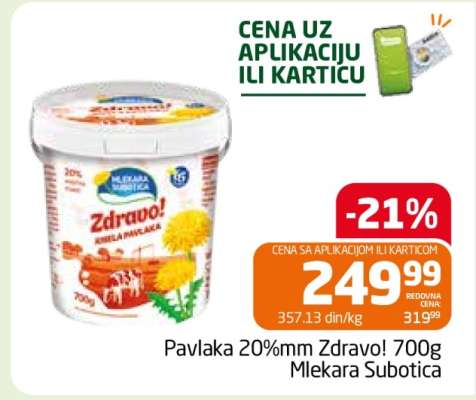 Pavlaka 20%mm Zdravo! 700g