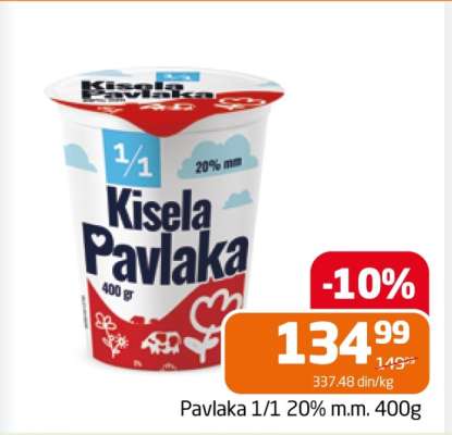 Pavlaka 1/1 20% m.m. 400g