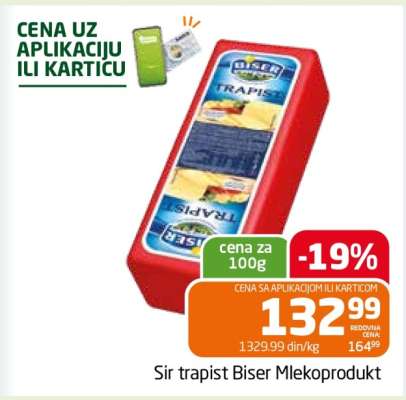 Sir trapist Biser Mlekoprodukt
