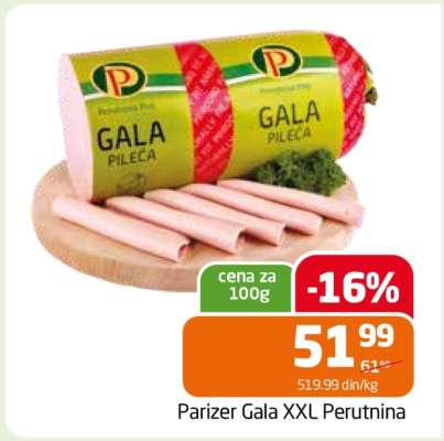 Parizer Gala XXL Perutnina