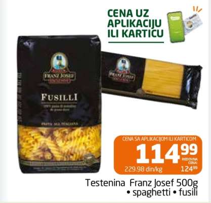 Testenina Franz Josef 500g