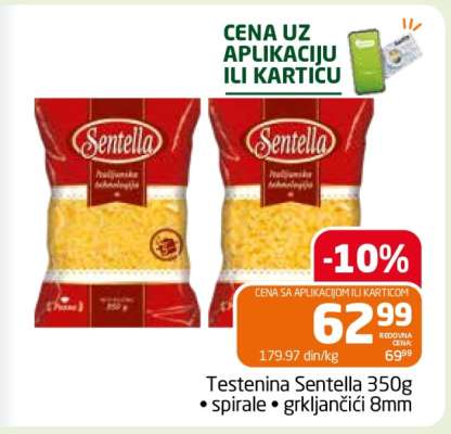 Testenina Sentella 350g