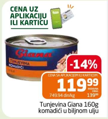 Tunjevina Giana 160g