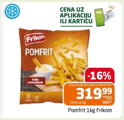 Pomfrit 1kg Frikom
