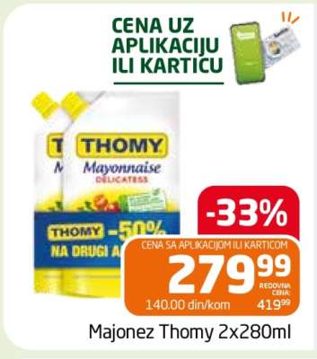 Majonez Thomy 2x280ml