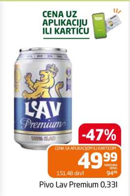 Pivo Lav premium 0,33l