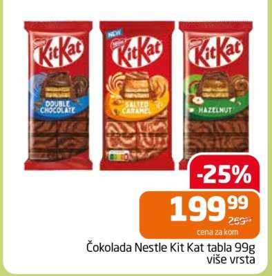 Čokolada Nestle Kit Kat tabla 99g
