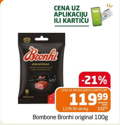 Bombone Bronhi original 100g