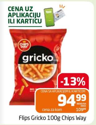 Flips Gricko 100g Chips Way
