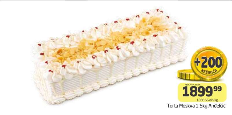 Torta Moskva 1.5kg Anđelić