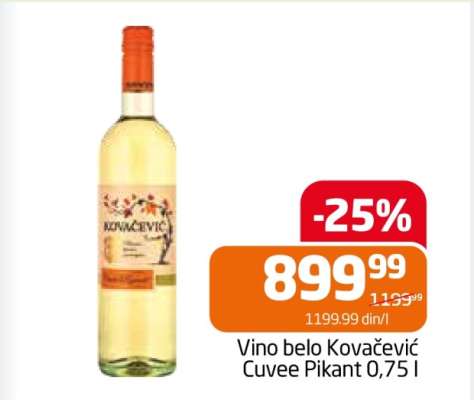 Vino belo Kovačević Cuvee Pikant 0,75 l