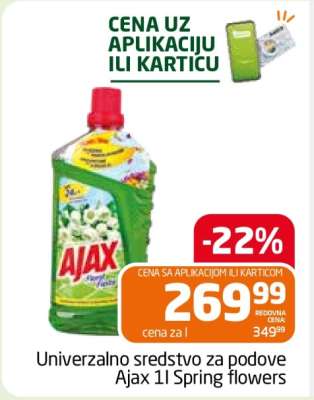 Univerzalno sredstvo za podove Ajax 1l Spring flowers