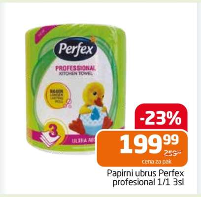 Papirni ubrus Perfex profesional 1/1 3sl