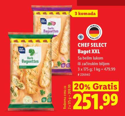 Chef Select Baget XXL