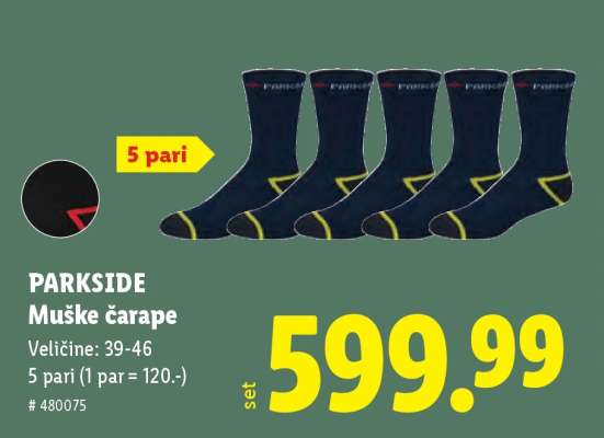 Parkside Muške čarape